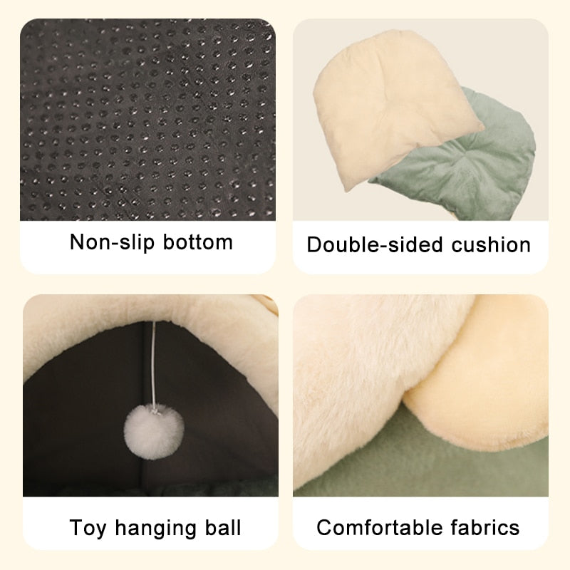Cozy Hideaway cat bed