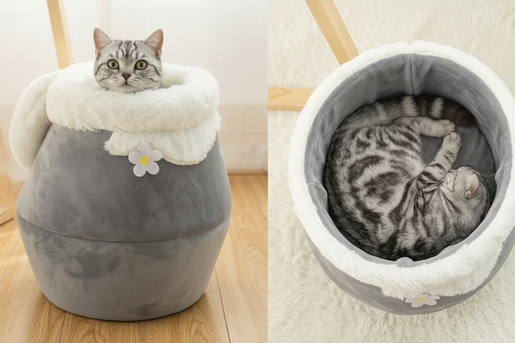 Cozy winter Cat House