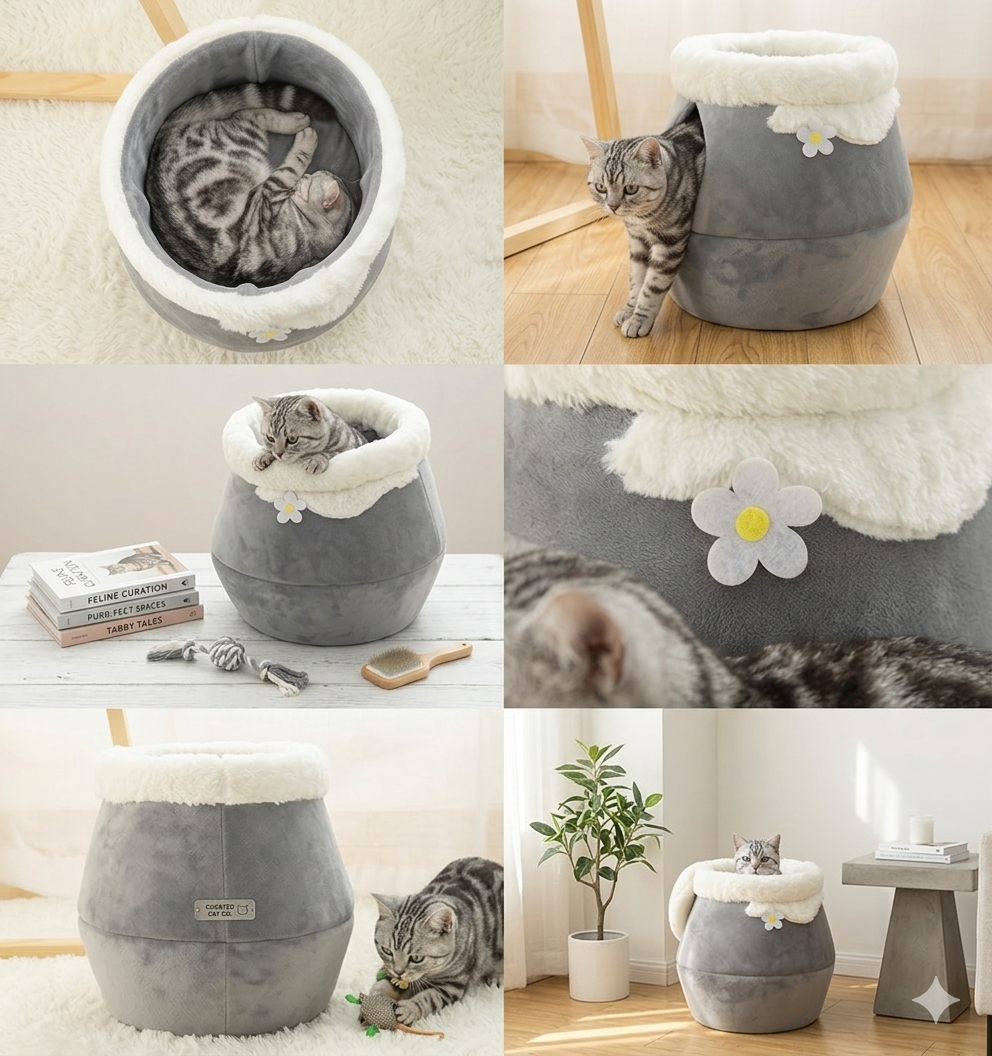 Cozy winter Cat House